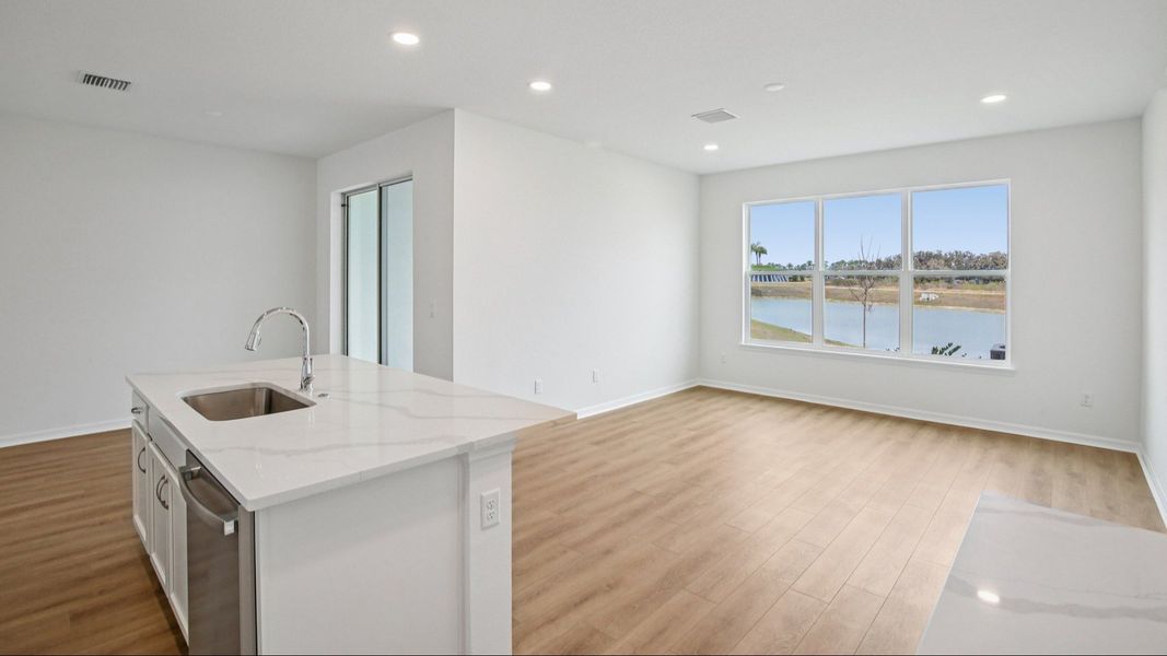 Furnished interior view inside a new home in Isla Mirada, San Antonio (Image 14).