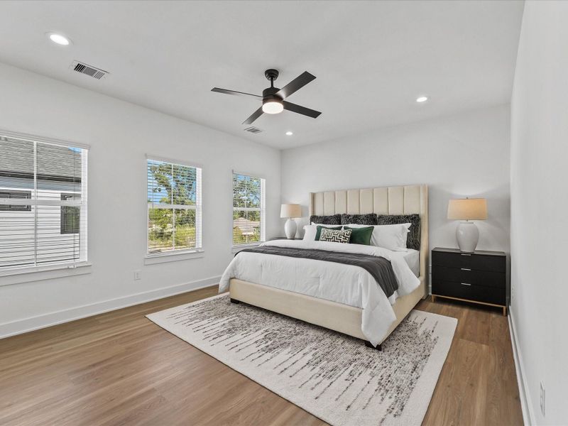 Furnished interior view inside a new home in , Houston (Image 10).