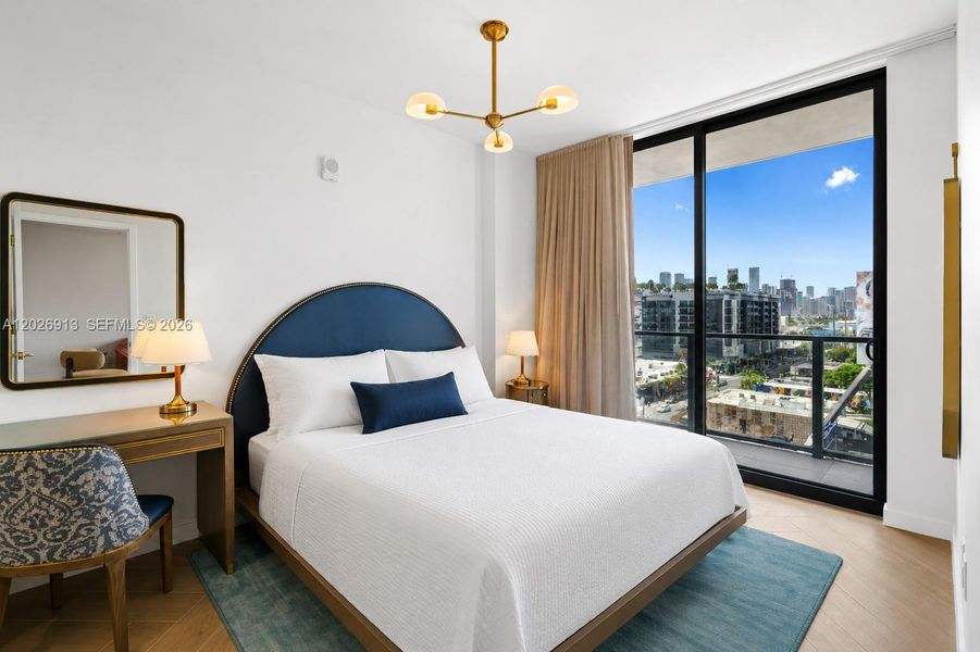 Furnished interior view inside a new home in , Miami (Image 40).