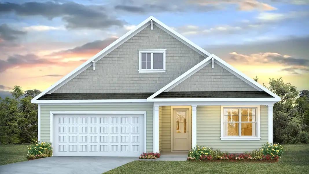 Front exterior of a new home in Cross Creek, Lexington, SC, highlighting curb appeal (Image 1). Front exterior of a new home in Cross Creek, Lexington, SC, highlighting curb appeal (Image 1).