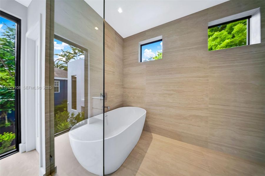 Furnished interior view inside a new home in , Miami (Image 12).