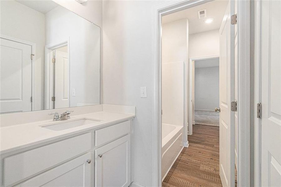 Furnished interior view inside a new home in Pickens Landing, Dacula (Image 6).