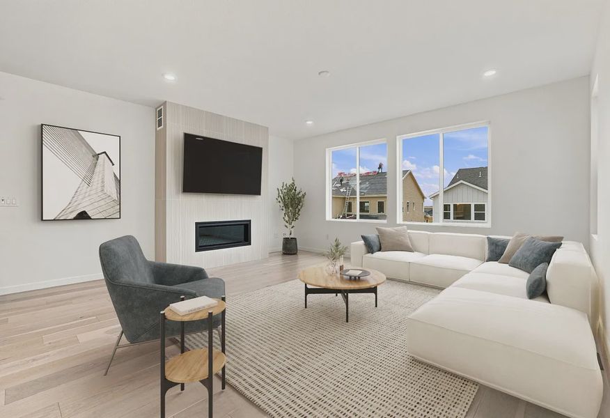 Homesite 20 Great Room - Virtually Staged - 9 of 21 Homesite 20 Great Room - Virtually Staged - 9 of 21