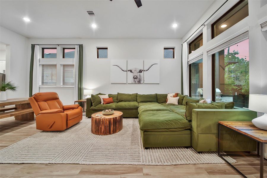 Furnished interior view inside a new home in , Magnolia (Image 8). Furnished interior view inside a new home in , Magnolia (Image 8).