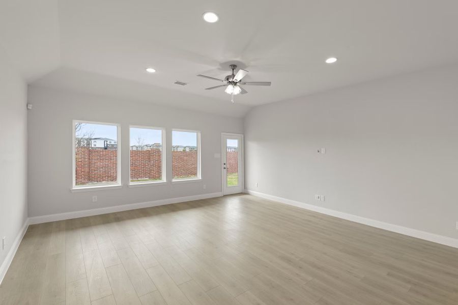 Representative unfurnished interior of a home built from the Patriot by Rockwell Homes in Walden Pond, Forney (Image 33). Representative unfurnished interior of a home built from the Patriot by Rockwell Homes in Walden Pond, Forney (Image 33).