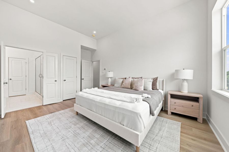 Furnished interior view inside a new home in Commons at West Tidwell, Houston (Image 11).