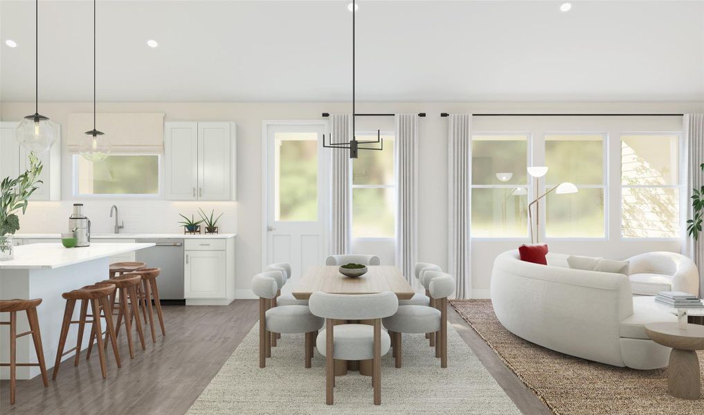 Charming dining area (*Artist rendering used for illustration purposes only.)