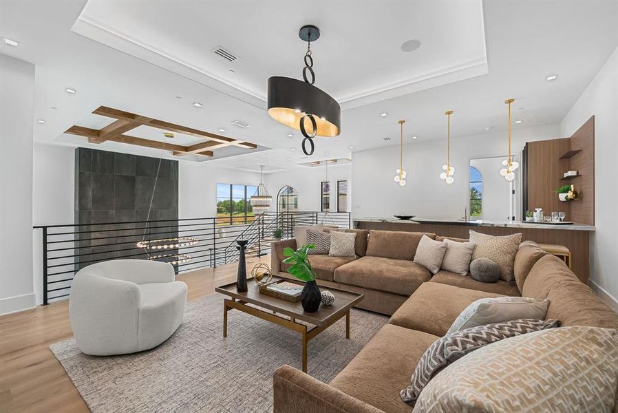 Furnished interior view inside a new home in , Southlake (Image 35).