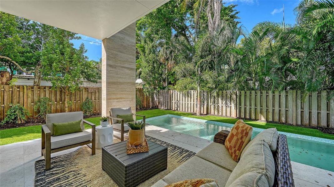 Exterior details and patio area of a home in , Sarasota (Image 37). Exterior details and patio area of a home in , Sarasota (Image 37).