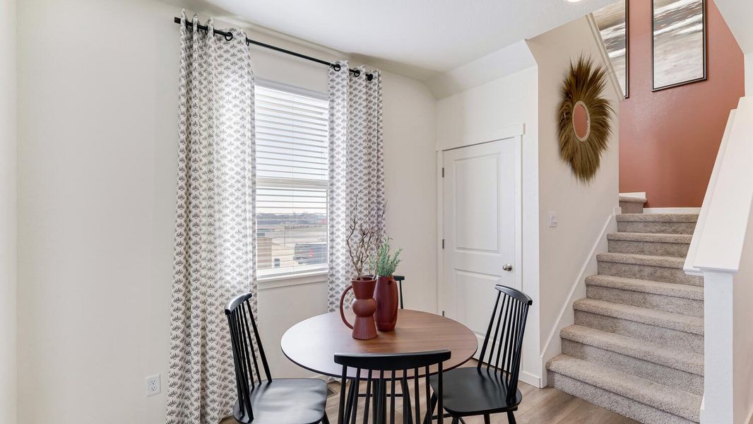Furnished interior view inside a new home in Revere at Johnstown, Johnstown (Image 11). Furnished interior view inside a new home in Revere at Johnstown, Johnstown (Image 11).