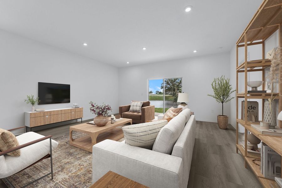 Family Room with Lanai Access