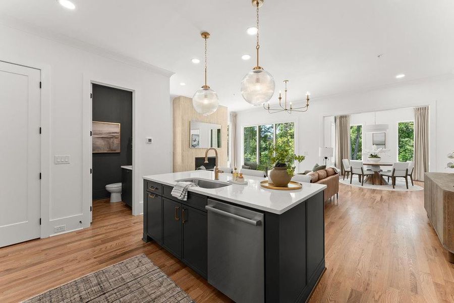 Furnished interior view inside a new home in The Carlyle, Marietta (Image 14).