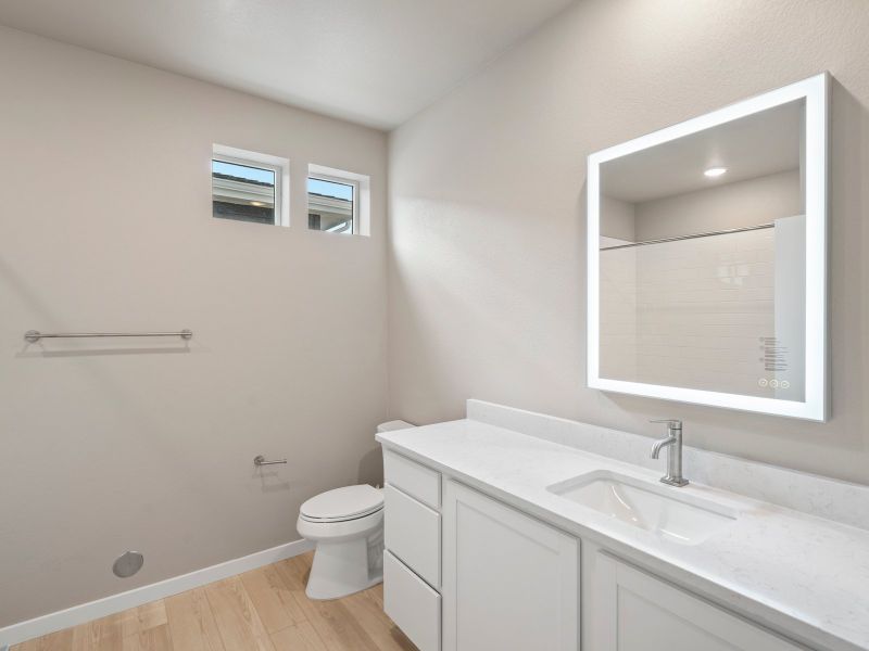 Furnished interior view inside a new home in Gateway Commons, Denver (Image 12).