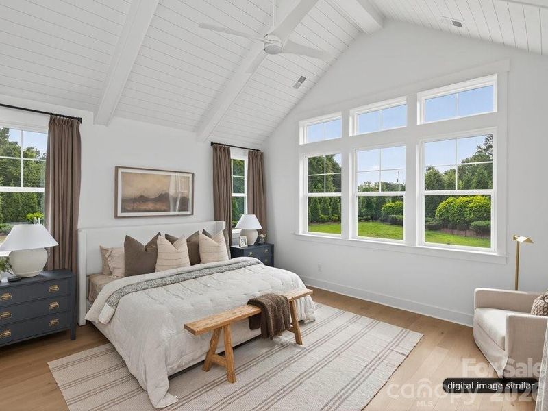 Furnished interior view inside a new home in , Charlotte (Image 17).