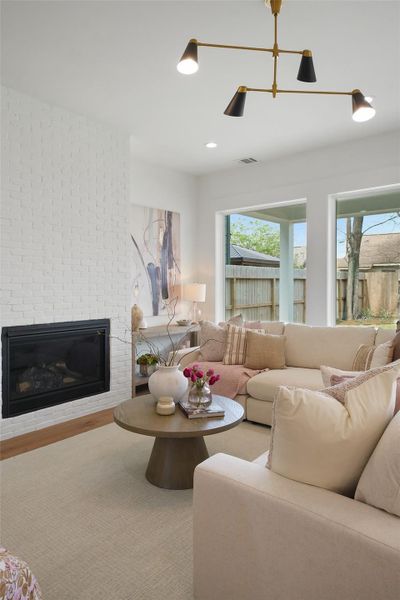 Furnished interior view inside a new home in , Houston (Image 10).