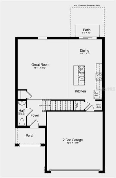 2D floor plan layout of this home in Waterstone, Groveland, FL (Image 2). 2D floor plan layout of this home in Waterstone, Groveland, FL (Image 2).