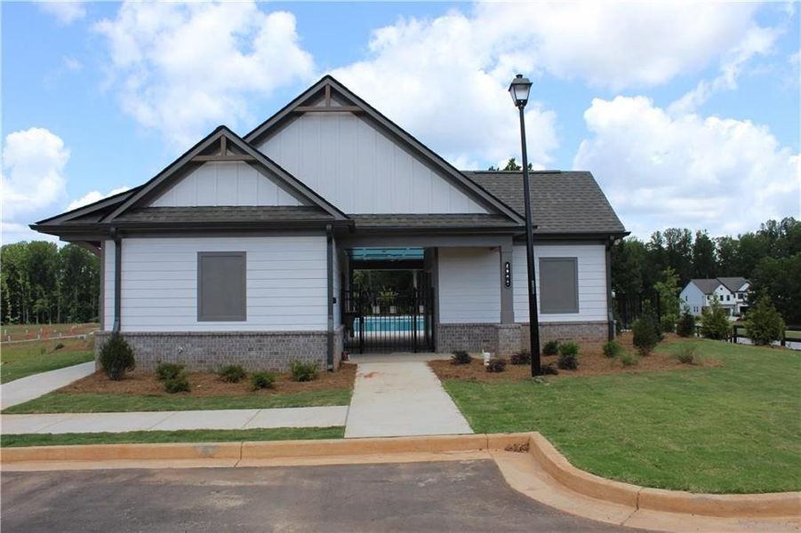 Front exterior of a new home in , Gainesville, GA, highlighting curb appeal (Image 26).