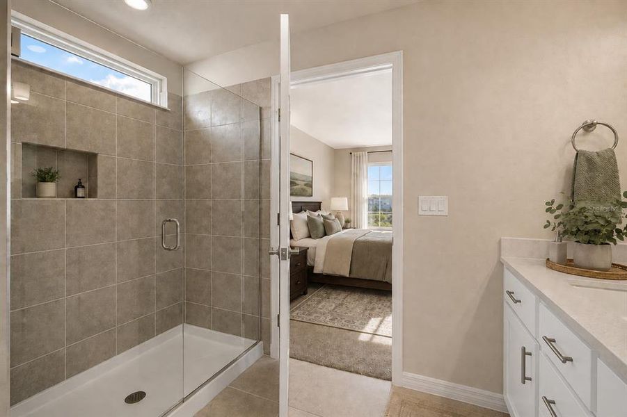 Furnished interior view inside a new home in EverBe, Orlando (Image 9). Furnished interior view inside a new home in EverBe, Orlando (Image 9).
