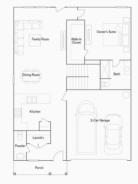 2D floor plan layout of this home in Sweetgrass Village, Crosby, TX (Image 3).