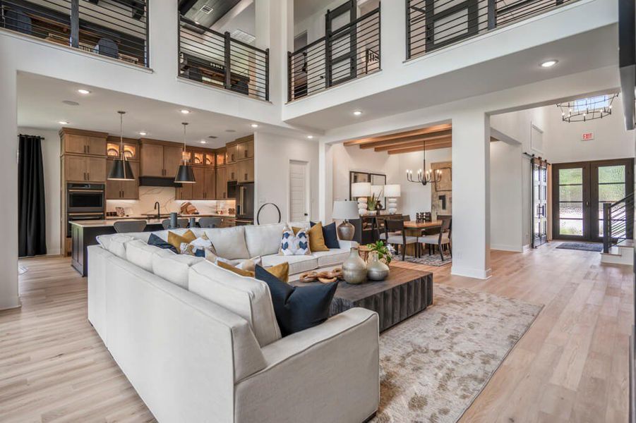 Representative furnished interior of a home built from the Sabine 3972 by J. Patrick Homes in Colton, Montgomery (Image 21).