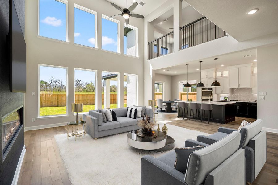 Furnished interior view inside a new home in Sienna 70' Lots, Missouri City (Image 13). Furnished interior view inside a new home in Sienna 70' Lots, Missouri City (Image 13).