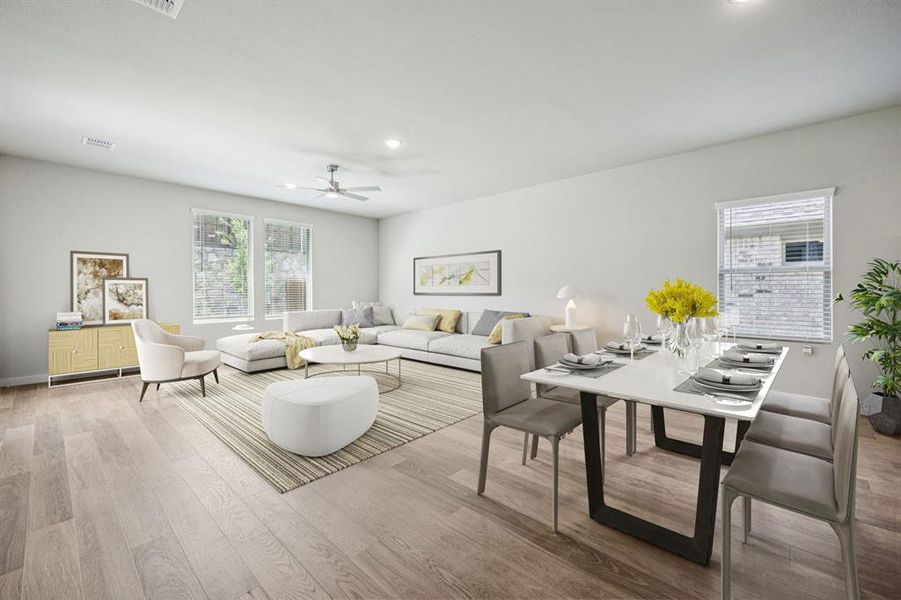 Living Room in the Holden home plan by Trophy Signature Homes – REPRESENTATIVE PHOTO