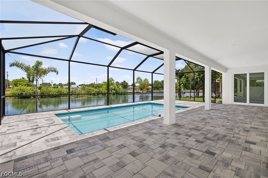 Exterior details and patio area of a home in Cape Coral, Cape Coral (Image 22). Exterior details and patio area of a home in Cape Coral, Cape Coral (Image 22).
