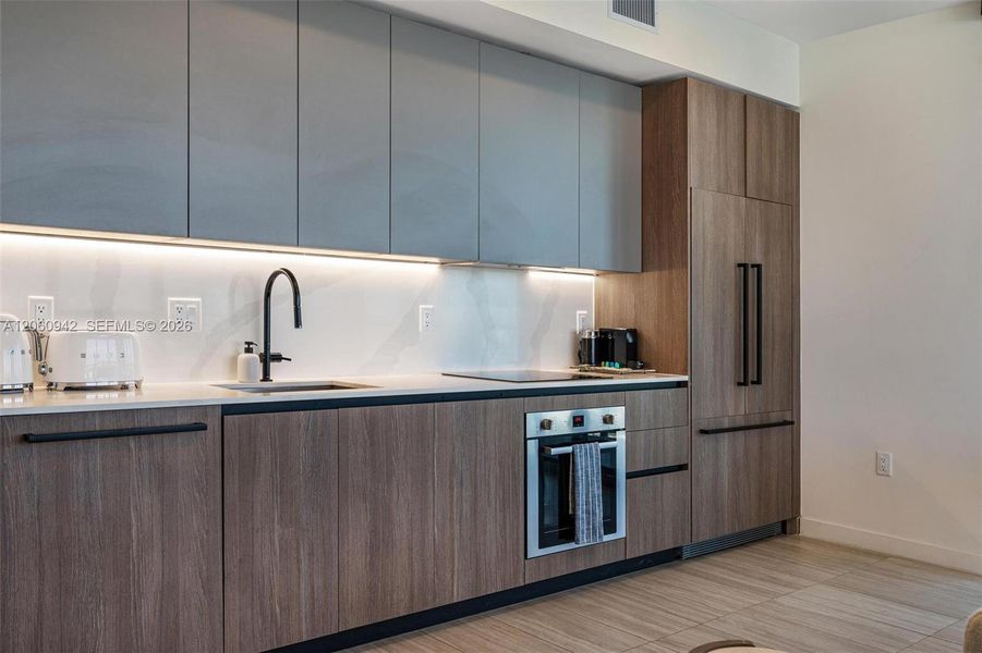 Furnished interior view inside a new home in , Miami Beach (Image 13).