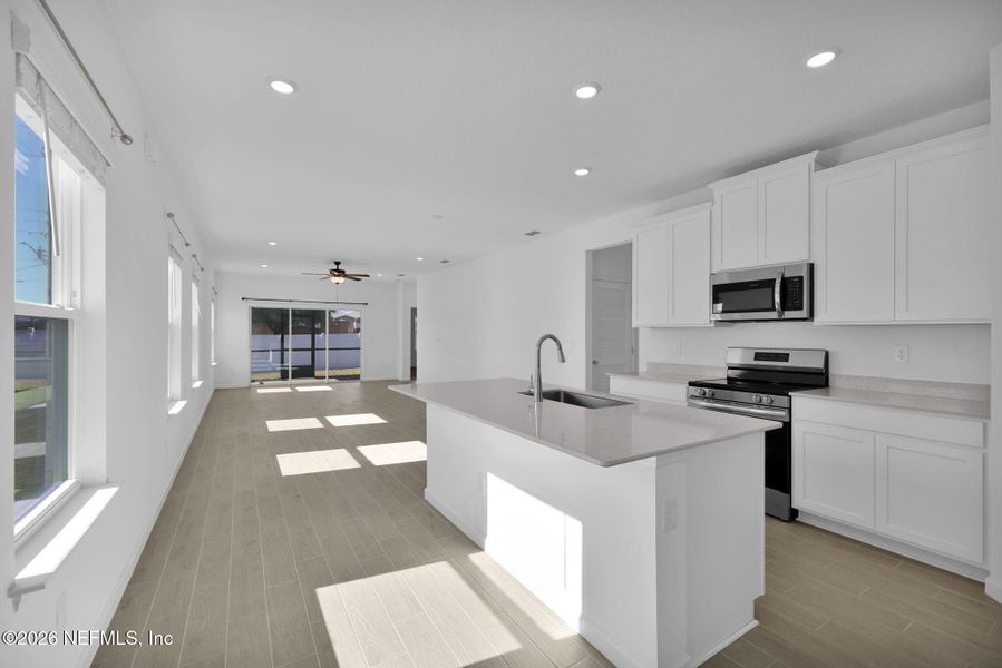 Furnished interior view inside a new home in , Jacksonville (Image 10).