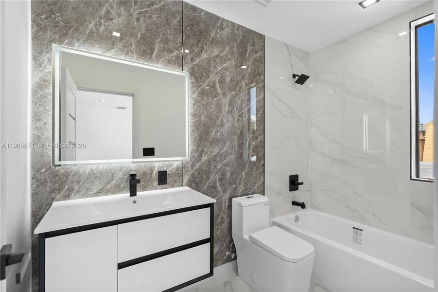 Furnished interior view inside a new home in , Miami (Image 19).