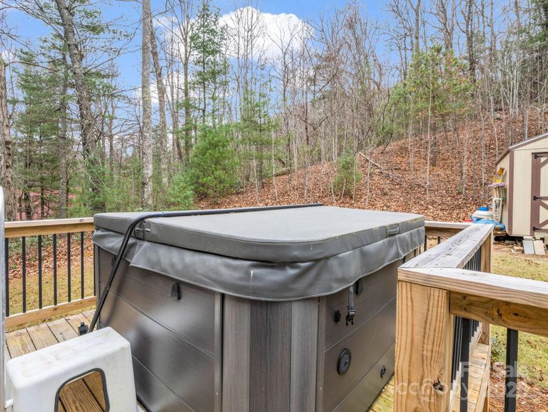 Exterior details and patio area of a home in , Black Mountain (Image 23).