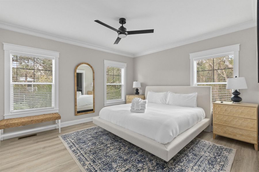 Furnished interior view inside a new home in , Edisto Island (Image 29).