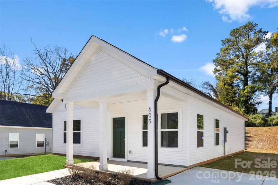 Exterior details and patio area of a home in , Spencer (Image 4).