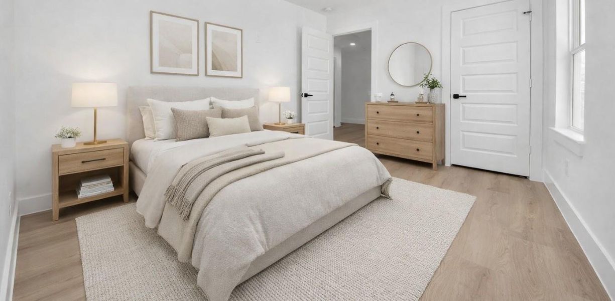 Furnished interior view inside a new home in , Houston (Image 11).