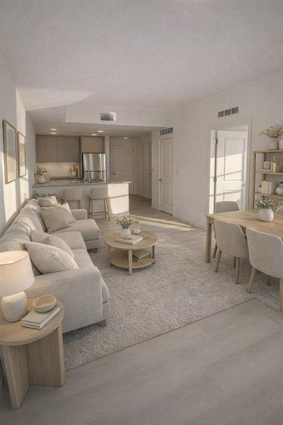 Furnished interior view inside a new home in , Orlando (Image 8).