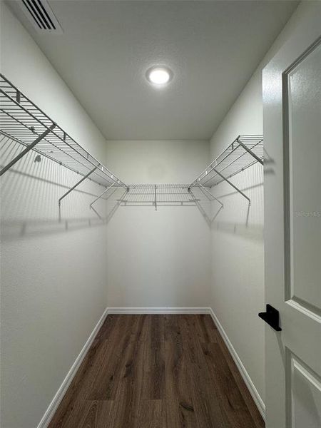 Master walk-in closet