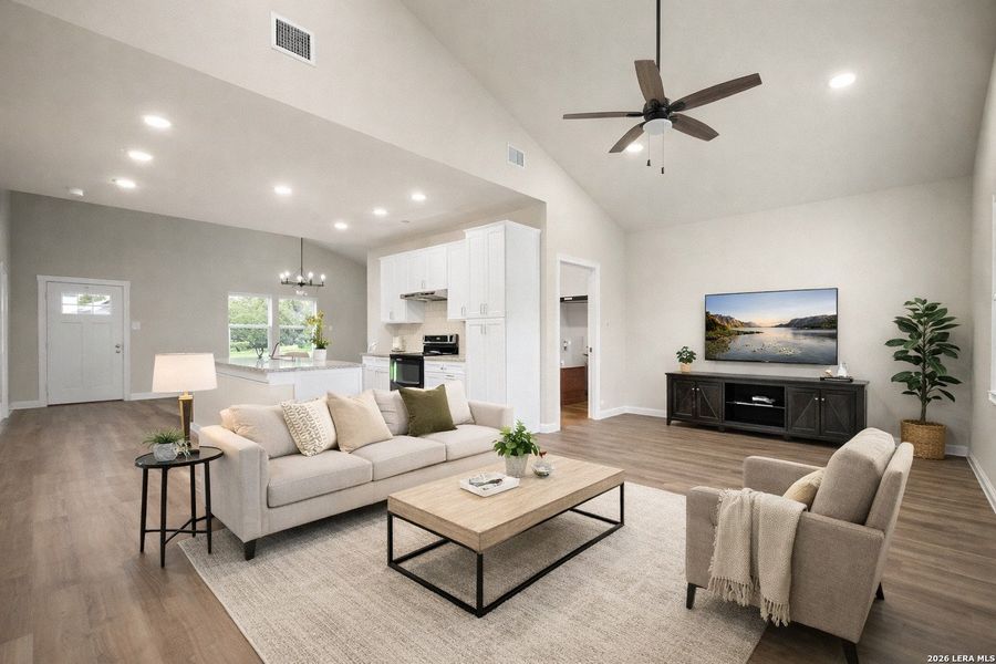 Furnished interior view inside a new home in , San Antonio (Image 7). Furnished interior view inside a new home in , San Antonio (Image 7).