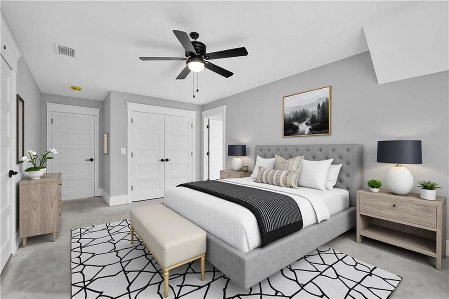 Furnished interior view inside a new home in , Holly Springs (Image 9).