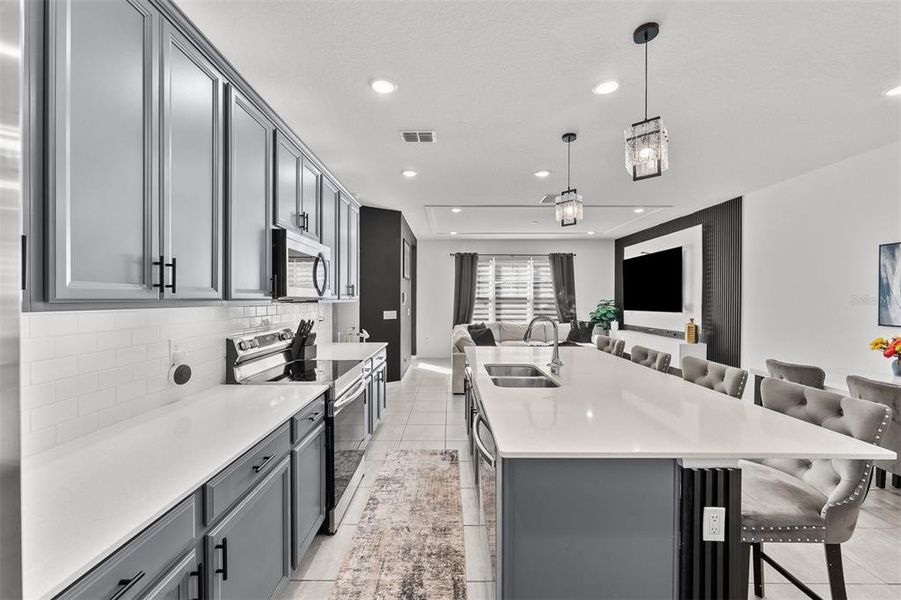 Furnished interior view inside a new home in , Winter Garden (Image 9). Furnished interior view inside a new home in , Winter Garden (Image 9).