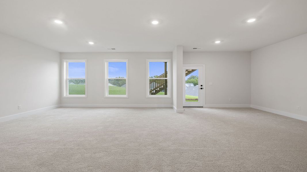 Spacious, unfurnished interior of a new home in Whitehawk Meadows, Travelers Rest (Image 24). Spacious, unfurnished interior of a new home in Whitehawk Meadows, Travelers Rest (Image 24).