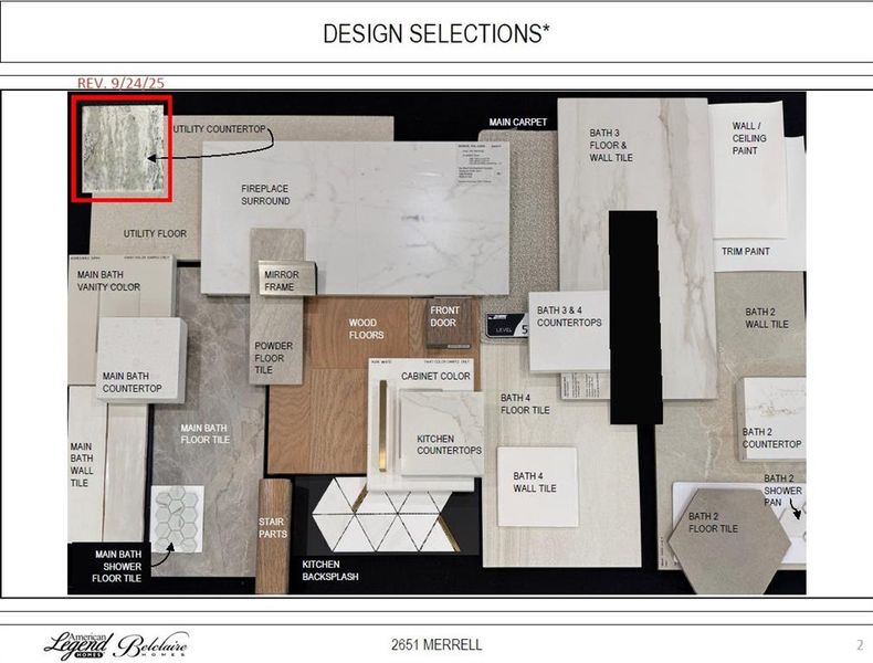 Representative photo of design selections for 2651 Merrell Court
