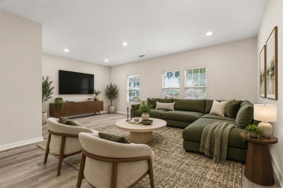 Furnished interior view inside a new home in , Lithonia (Image 9).