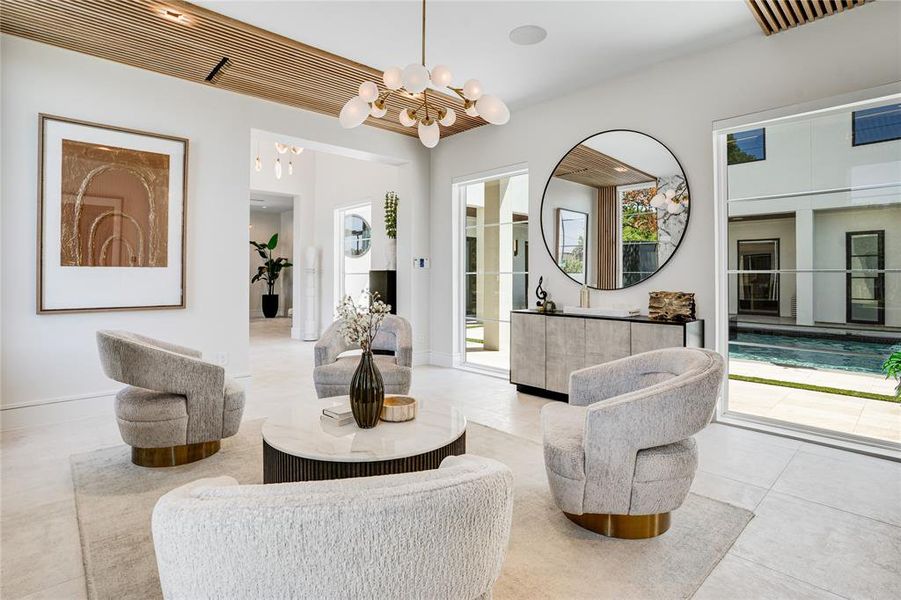 Furnished interior view inside a new home in , Dallas (Image 34).