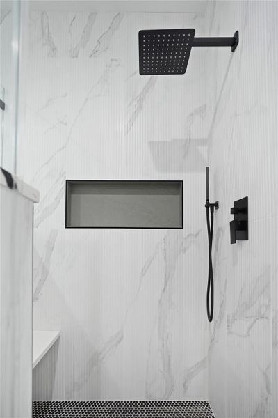 Close-up of interior finishes inside a home in , Houston (Image 9).