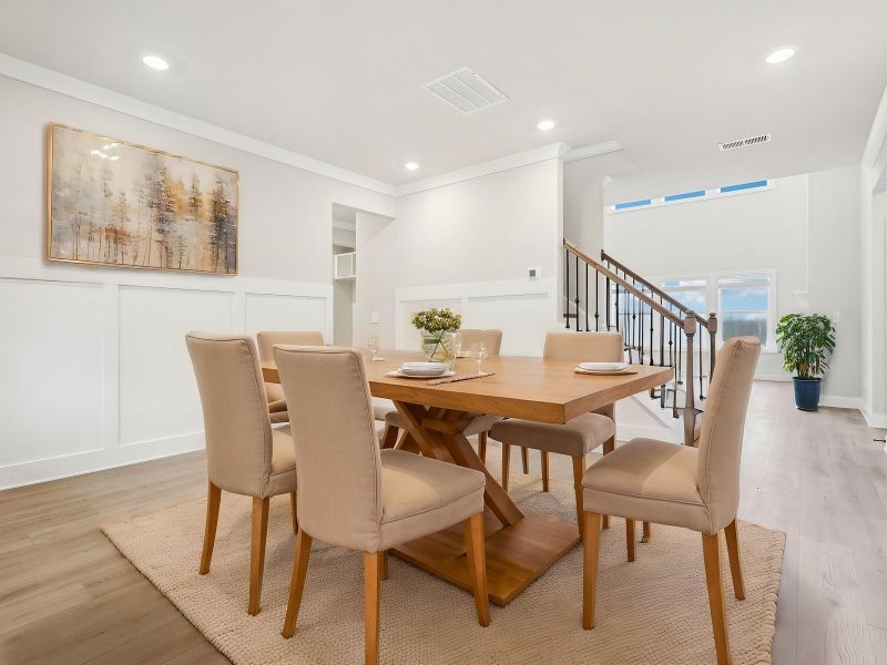 A formal dining table is the perfect space to host family and friends.