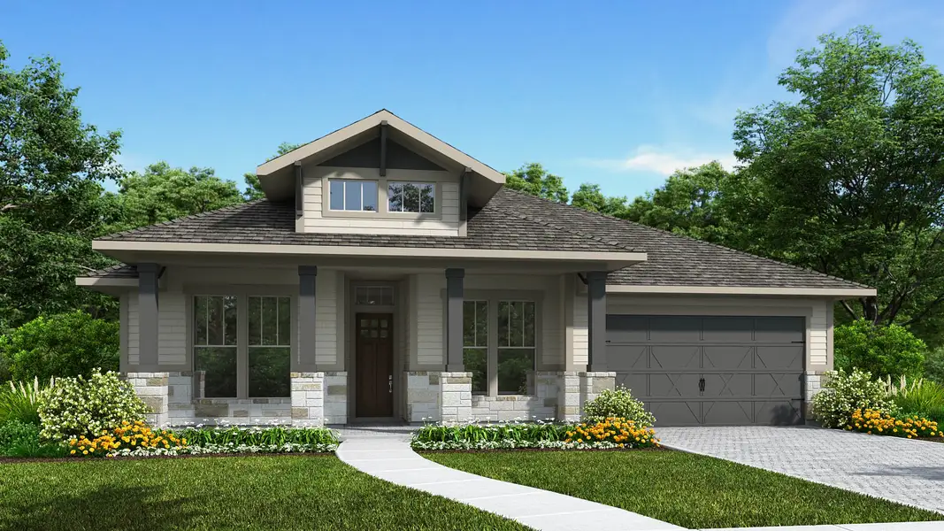 Representative exterior photo of a completed home built from the 2957F by Perry Homes in Glynlea Country Club 60', Port St. Lucie, FL (Image 6).