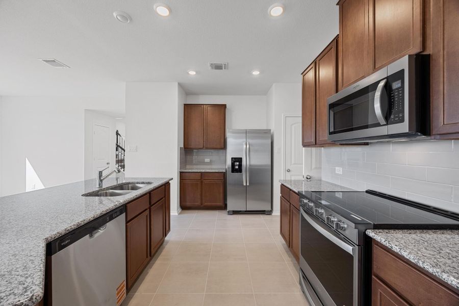 Furnished interior view inside a new home in Overlook Ranch, Georgetown (Image 10). Furnished interior view inside a new home in Overlook Ranch, Georgetown (Image 10).