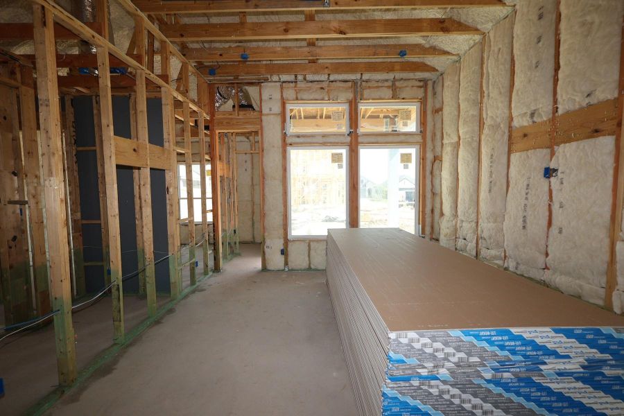 In-progress construction of a new home in The Highlands - Grove Collection, Porter, TX (Image 17). In-progress construction of a new home in The Highlands - Grove Collection, Porter, TX (Image 17).