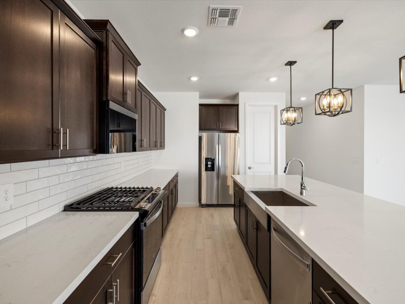 Furnished interior view inside a new home in Rancho Mirage Signature Series, Maricopa (Image 3).