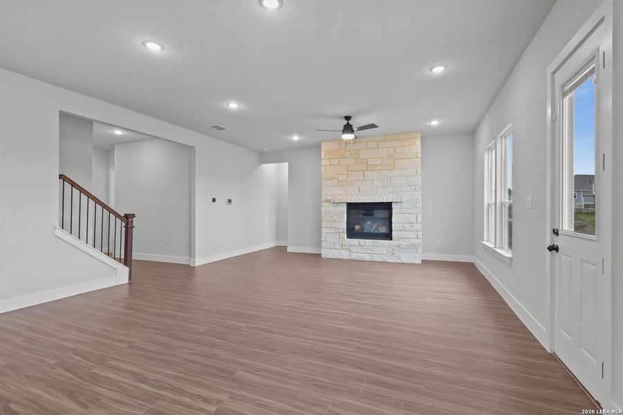 Spacious, unfurnished interior of a new home in Homestead, Schertz (Image 33). Spacious, unfurnished interior of a new home in Homestead, Schertz (Image 33).